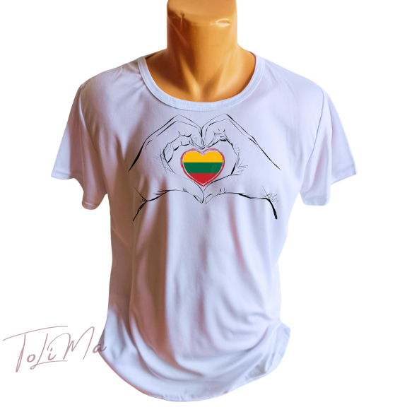 Vyriški marškinėliai "Lietuva mano širdy"