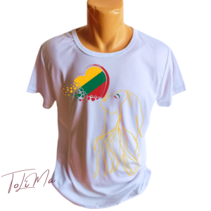 Moteriški marškinėliai "Meilė Lietuvai"