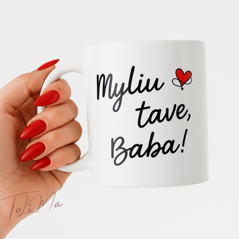 Puodelis "Myliu baba"